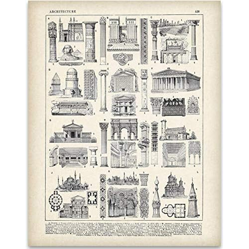 Arquitectura Antigua Francesa - Impresión De Arte De 1...