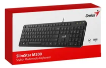 Comprar Teclado Genius Slimstar M200 Usb Multimedia Black