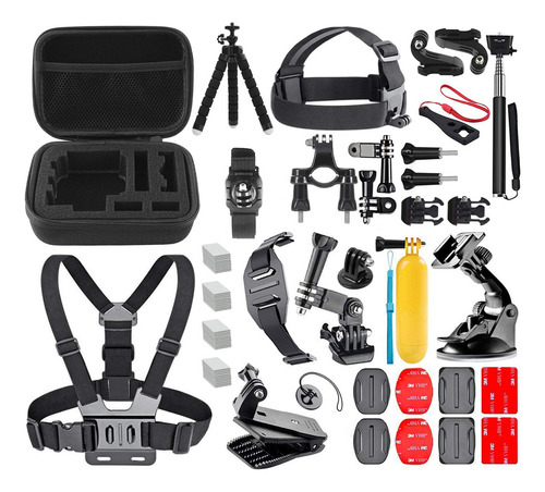 Techna Kit De Accesorios Para Cámara De Acción O Deportiva Compatible Con Gopro Hero 1 2 3 3+ 4 5 6 7 8 9 10 11
