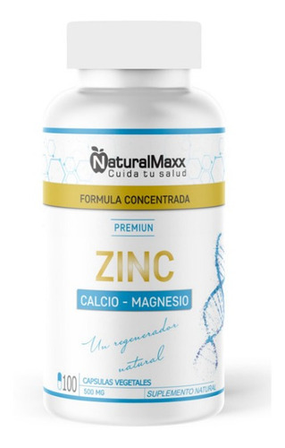 Calcio + Magnesio + Zinc Naturalmaxx  100 Capsulas 500mg