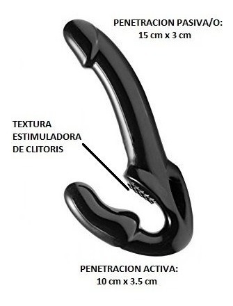 Consolador Strapless Gun, Para Chicas Y Cambio De Roles.