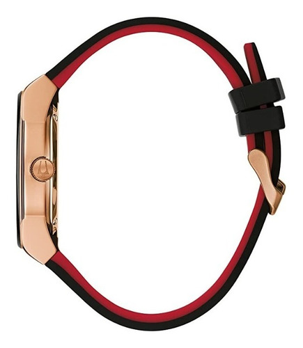 Imagen 2 de 4 de Reloj Bulova Caballero Silicona 97c111 Combinado Caja Rosé