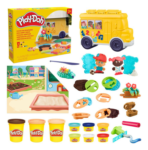 Set De Masas De Play Doh Aventuras En La Escuela +3 Años