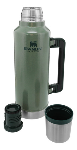 Imagen 4 de 4 de Termo Stanley Classic Legendary Bottle 2.0 QT de acero inoxidable hammertone green
