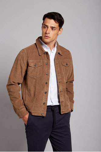 Campera Devré Corderoy Tostado Hombre 01d000140037