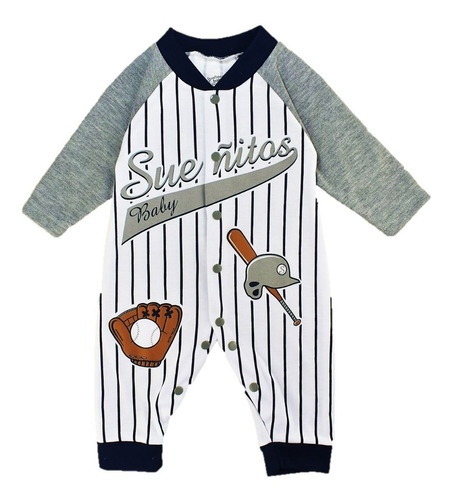 Imagen 1 de 4 de Pijama Bebe Enteriza Beisbol