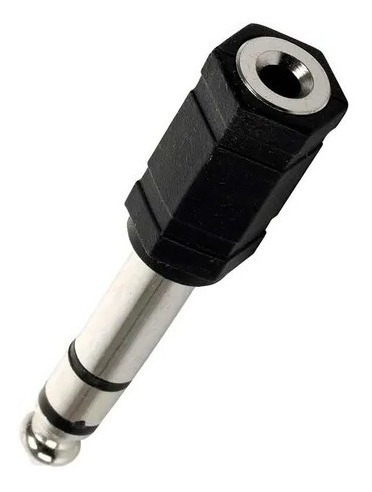 Imagen 2 de 10 de Adaptador Miniplug Hembra A Plug Stereo Macho