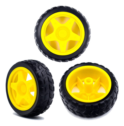 2x Roda + 2x Motor Dc 3v/6v C/ Redução Carro Arduino