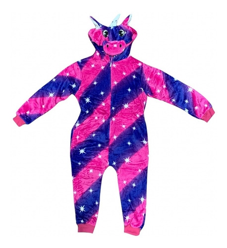 Imagen 2 de 9 de Pijama Infantil Fluorescente Kigurumi Niña Invierno Pp