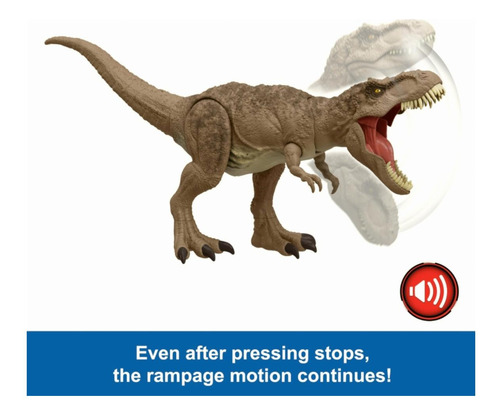 Jurassic World Dinosaurio De Juguete Ataque Total T. Rex