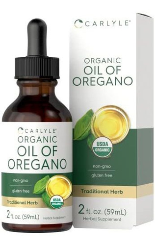 Aceite De Oregano Carlyle Organic Oil Of Oregano B0b94t7btz