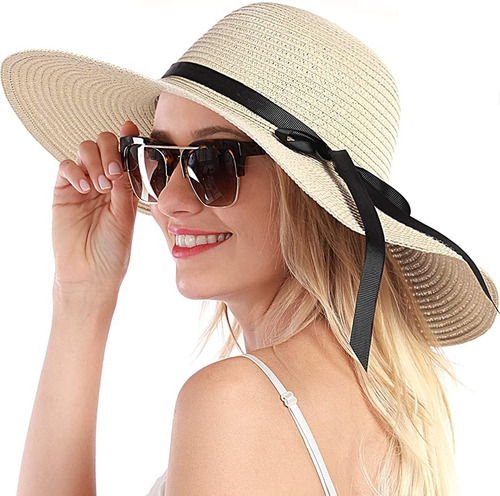 Sombrero Para Playa Mujer Verano Protección Upf 50+ 