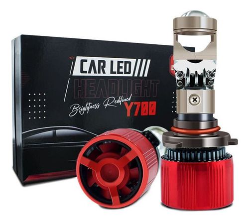 Kit Turbo Foco Led Lupa Auto H7 30000 Lúmenes