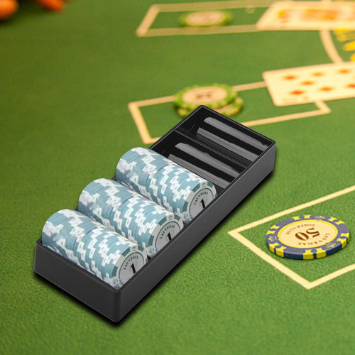 Bandeja De Fichas De Acrílico Com Preto Sem Tampa