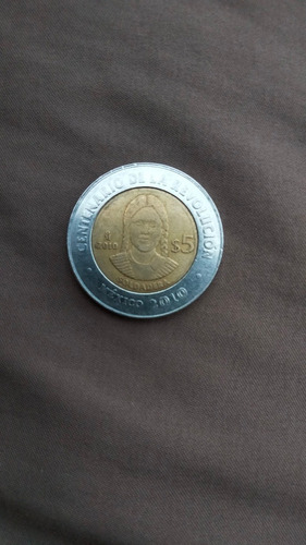 Moneda $5 Pesos Soldadera 2010