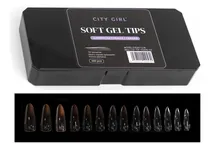 Comprar Nail Tips Soft Gel City Girl Uñas Postizas Press On Números Almendra Naturales\u002Flargas