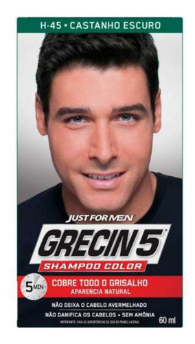 Shampoo Color Grecin 5 Castanho Escuro 60ml