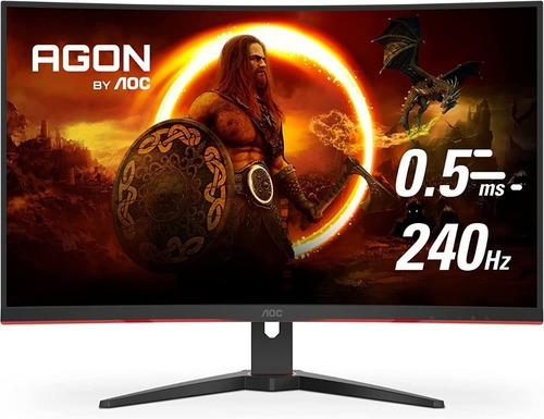 Monitor De Juegos Aoc C32g2ze Color Negro