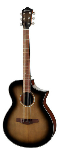 Violão Elétrico Ibanez Aewc11 Tcb Transparent Charcoal Burst