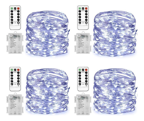 Tira De Luz Led Homemory, Blanco Frío, 6.1 Mt, 8 Modos, X4