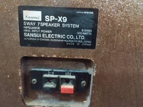 Caixas Sansui Sp-x9 (Usado)