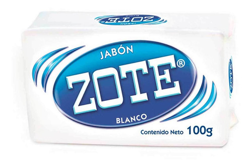 Jabón De Lavandería En Barra Zote Blanco 100g