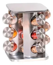 Comprar Organizador De Especias Compacto Tono Gris Y+gift Stickers