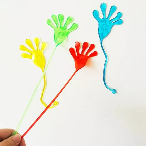 40 Pzs Manita Pegajosa Juguete Fiesta Piñata Colita de Algodón Negocio