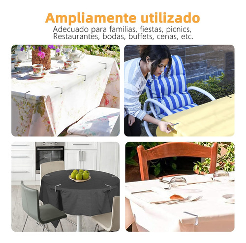 Clips Para Mantel Soporte De Acero Inoxidable Reutilizables
