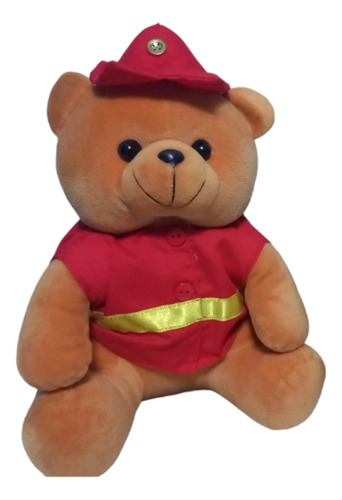 Peluche Oso Bombero Profesional, Osito Bombero 26cm