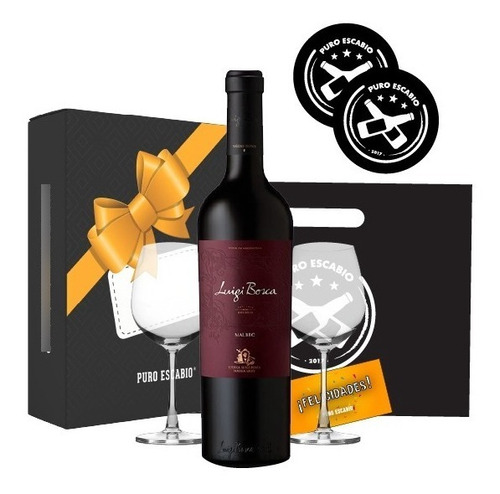 Box Personalizado Vino Luigi Bosca Malbec Estuche P/regalo