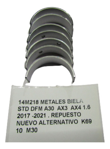 Metales Biela Std Dfm A30  Ax3  Ax4 1.6 2017 -2021