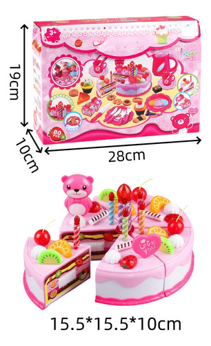 Set De Juguetes De Cocina Para Tartas Para Niños Con Luces