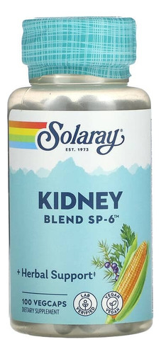 Kidney Blend Suplemento Para O Rim 100caps Solaray Sabor N/d