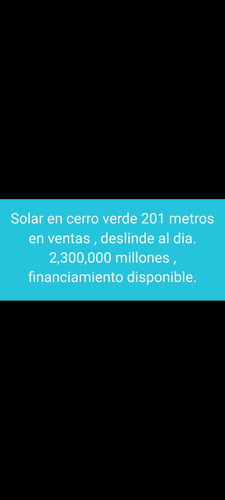 Solar En Venta Cerro Verde Puerto Plata 