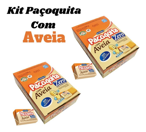 Kit C/ 2  Paçoquita Zero Açúcar Com Aveia