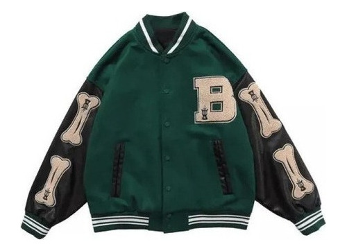 Chaqueta De Estudiante Estadounidense Uniforme Béisbol Retro