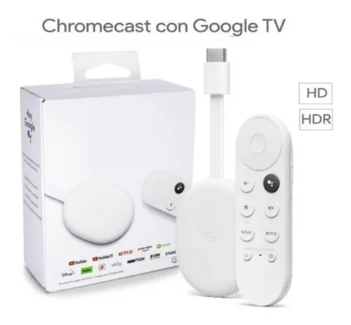 Google Chromecast con Google TV (4K) - Streaming Stick Entertainment con  búsqueda por voz, mira películas, programas y televisión en vivo en 4K HDR  