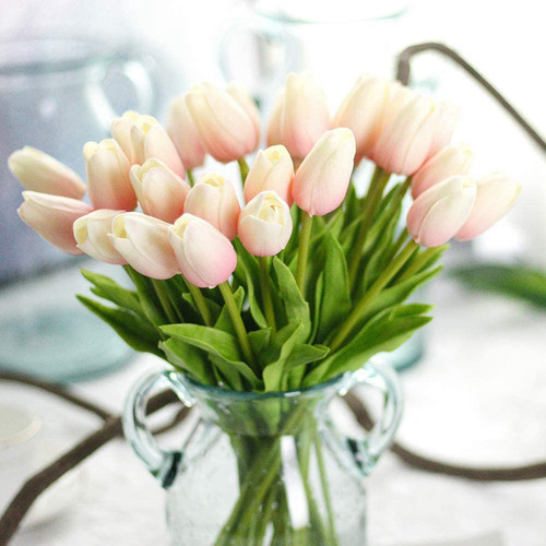 10 Units Of Artificial Tulips, Flowers, Touch