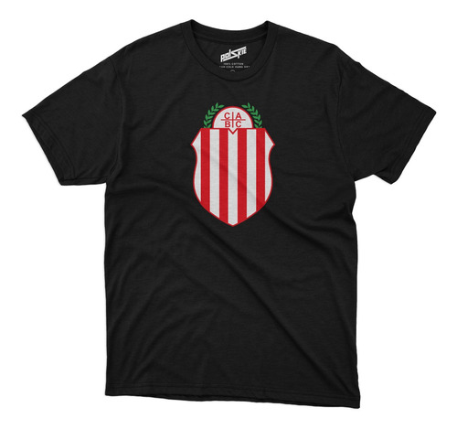 Remera Futbol Barracas Central Escudo En El Pecho Negra