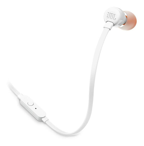 Auriculares in-ear JBL Tune 110 JBLT110, color blanco. 