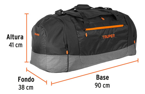 Maleta Deportiva Truper, 90 Cms 61018 Negro