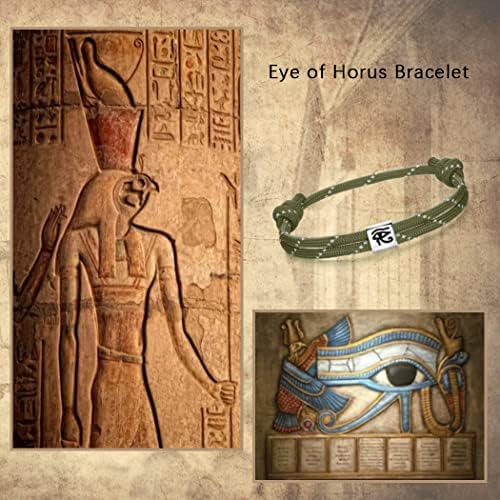 J.endéar Pulsera Náutica Paracord Ojo De Horus Para Surfista