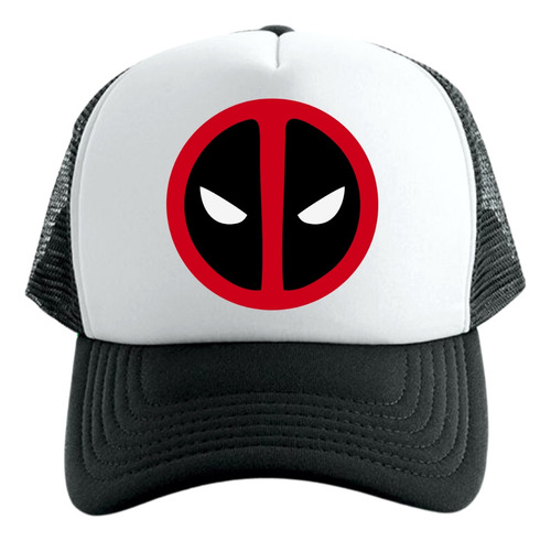 Gorra Tipo Trucker Negra Deadpool