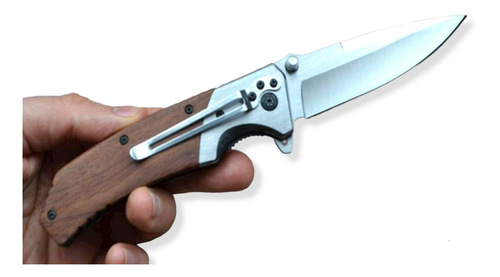 Canivete Tático Cinza Titanium Relevo Browning B061 C/