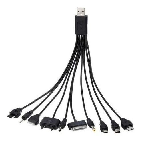 Cable Usb Con 10 Conector Diferentes