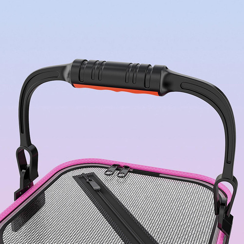 C-f Plegable Cubo De Pesca, Pinco Lateral Rosa De 20 Cm