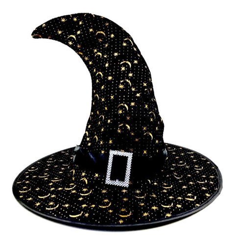 Sombrero De Bruja Con Hebilla - Halloween - Universo Mágico