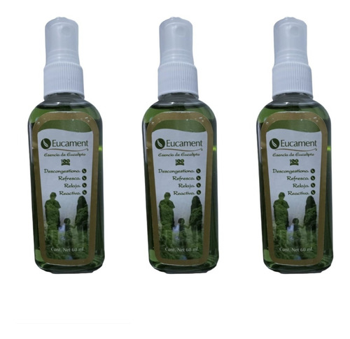 Eucament Esencia De Eucalipto 100% Natural 60 Ml