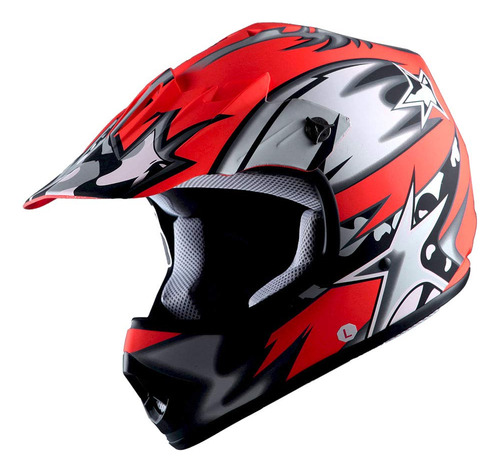 Wow - Casco De Motocross Para Nios, Bmx, Mx, Atv, Casco De M